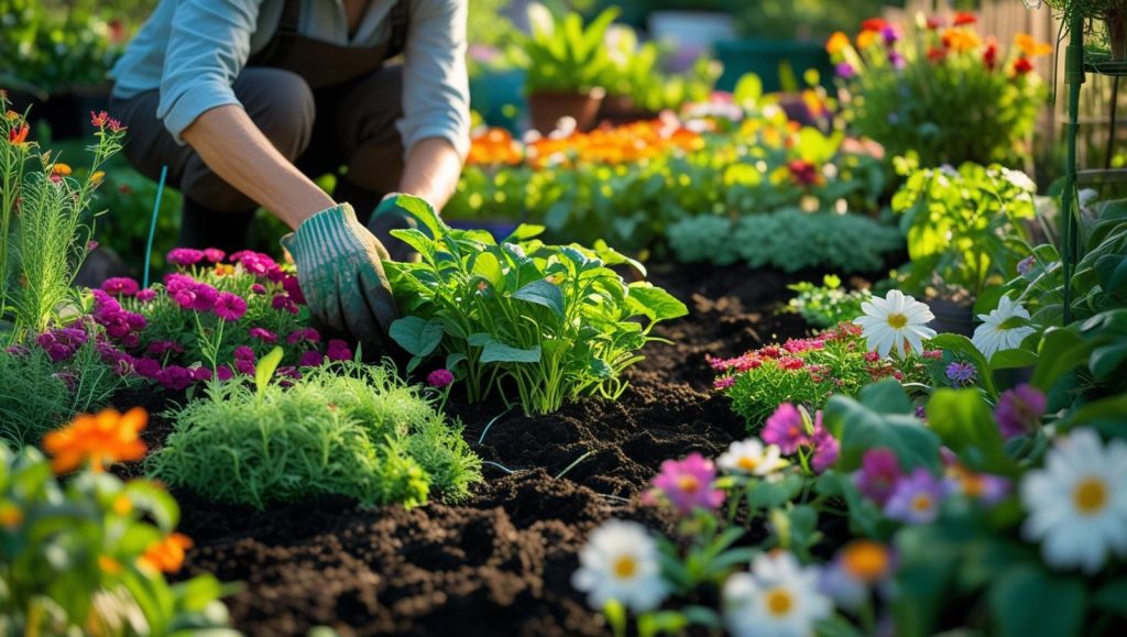 Gardening in soil enriched with Streptomyces rimosus