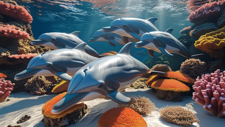 Indo-Pacific bottlenose dolphins (Tursiops aduncus) have been observed deliberately rubbing their bodies against specific corals and sponges that release bioactive compounds—suggesting self-medication behavior