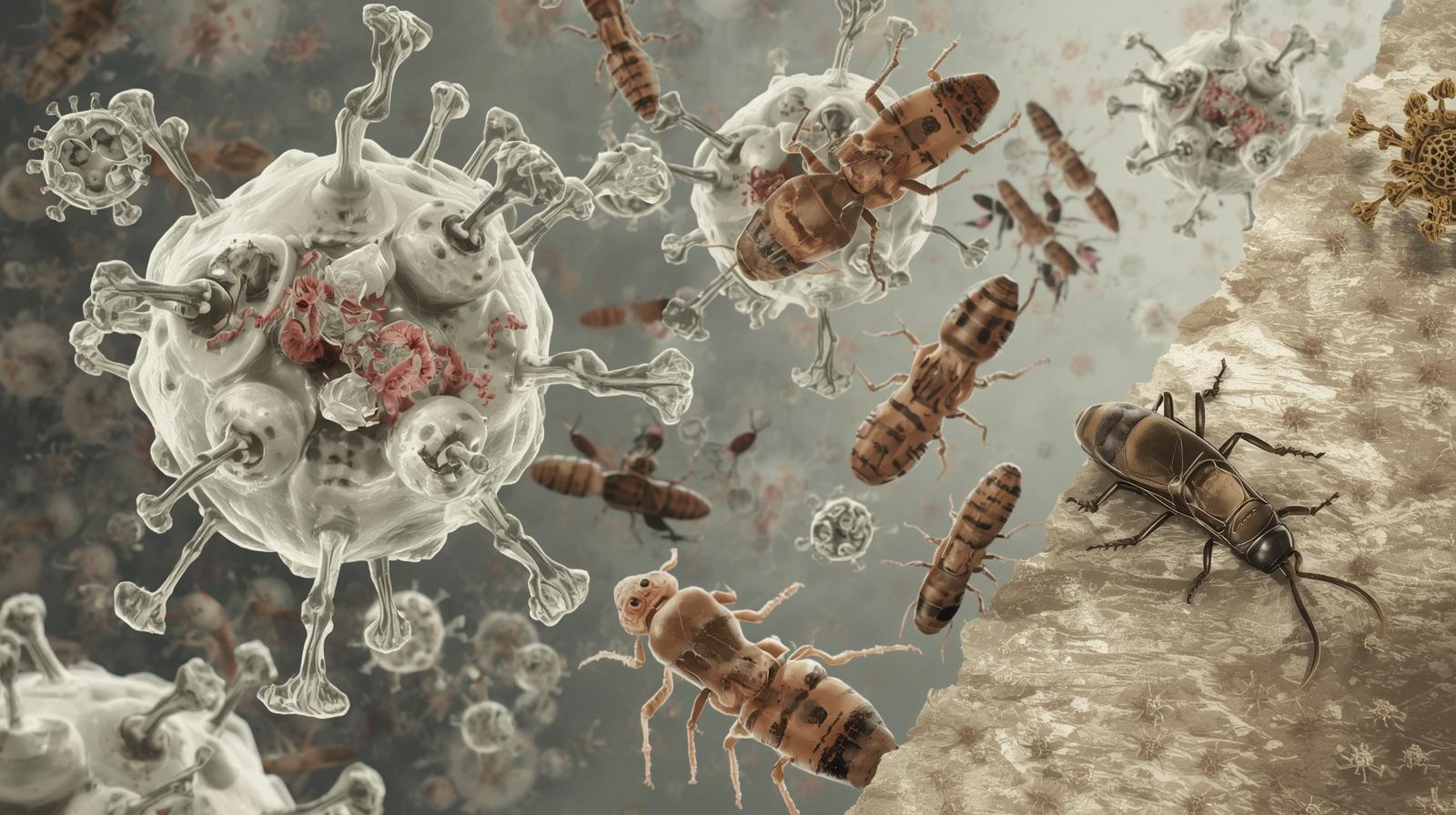 Synergistic effects of nucleopolyhedroviruses on larvicidal activity against Spodoptera litura and Helicoverpa armigera.