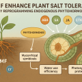 Arbuscular mycorrhizal fungi enhance plant salt tolerance to salt stress using endogenous phytohormones.
