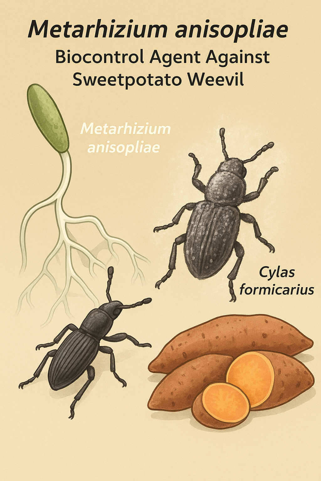Native Metarhizium anisopliae Strain Shows Superior Control of Sweetpotato Weevil