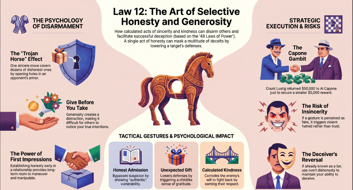 The Twelfth Law of Power: Selective Honesty